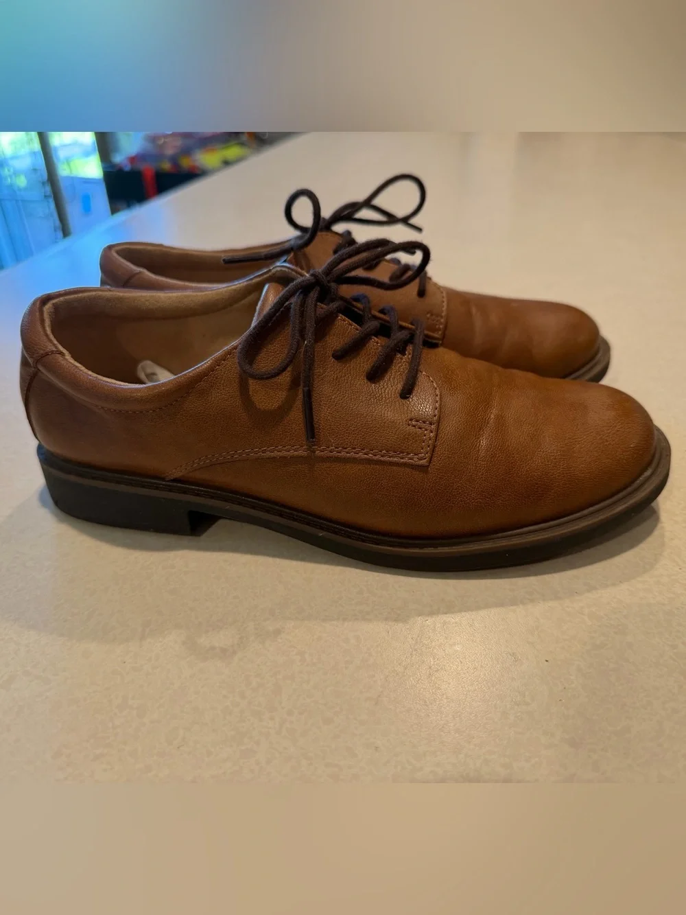 Cat & Jack Tan/Brown Kids Dress Oxfords